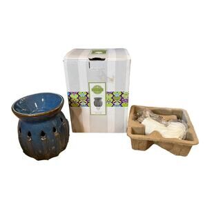 Scentsy Menorah Hanukkah Mini Wax Warmer Blue New Open Box Read
